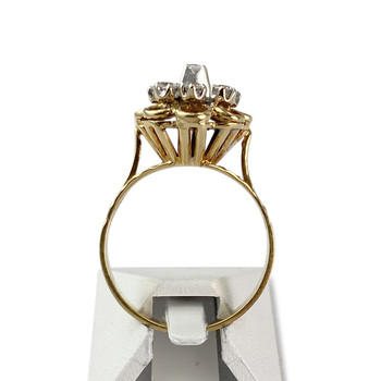 Second-hand 2 gold 750 synthetic spinel ring