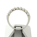 Tweedehands gouden ring 750 witte diamanten - bekijk 3.