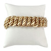 Bracelet d'occasion or 750 jaune maille américaine 20 cm - vue V1
