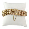 Bracelet d'occasion or 750 jaune maille américaine 20 cm - vue V2