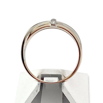 Tweedehands ring 2 goud 750 diamanten