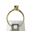 Bague d'occasion or 750 jaune saphir diamant - vue V3