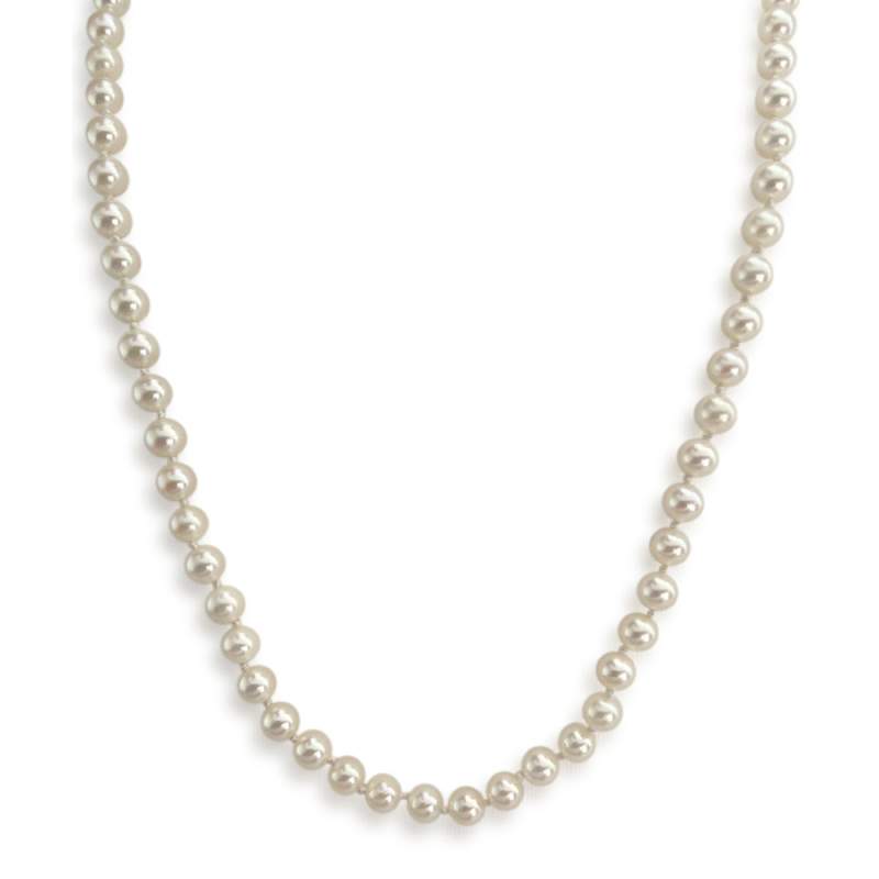 Collier d'occasion or 750 jaune perles de culture du Japon 58 cm - vue 1