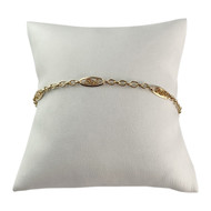 Bracelet d'occasion or 750 jaune 23 cm
