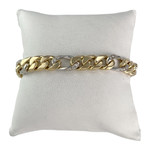 Bracelet d'occasion 2 ors 750 diamants 19.5 cm - vue 1