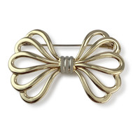 Broche CHRISTOFLE d'occasion or 750 jaune et rodhié