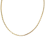 Chaine d'occasion or 750 jaune maille forçat 72 cm