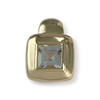 Pendentif d'occasion or 750 jaune aigue marine - vue V1