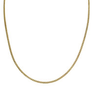 Chaine d'occasion or 750 jaune maille gourmette 49.5 cm