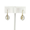 Boucles d'oreilles d'occasion or 375 jaune perles de culture de Chine - vue V3