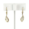 Boucles d'oreilles d'occasion or 375 jaune et rhodié diamants - vue V3