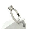 Solitaire d'occasion or 750 blanc diamant 0.50 carat - vue V2