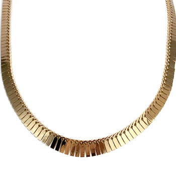 Tweedehands halsketting goud 750 geel 45 cm