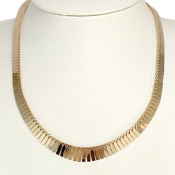 Tweedehands halsketting goud 750 geel 45 cm