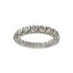 Bague d'occasion or 750 blanc diamants - vue 1