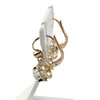 Boucles d'oreilles d'occasion 2 ors 750 spinelles synthétiques - vue V2