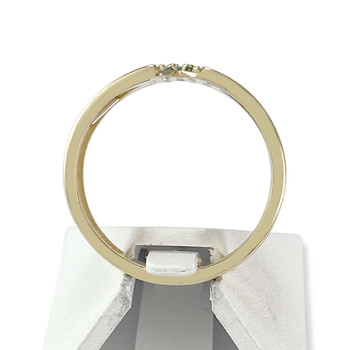 Tweedehands GLAMIRA ring in 585 geel goud met smaragden