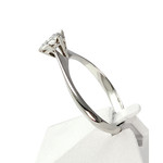 Second hand gold 750 white diamonds ring - view 2