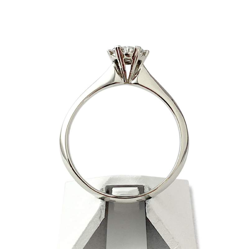 Bague d'occasion or 750 blanc diamants - vue 3