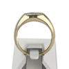 Bague d'occasion or 375 2 tons diamants - vue V3
