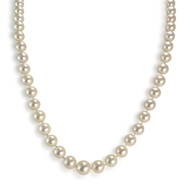 Collier d'occasion or 750 jaune perles de culture du Japon 55 cm
