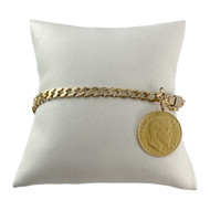 Bracelet d'occasion or 750 jaune 19 cm