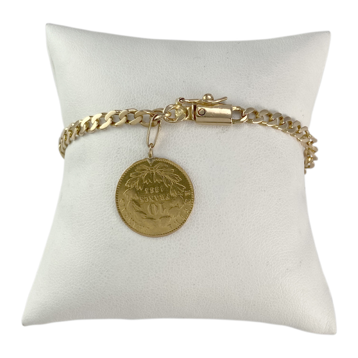 Bracelet d'occasion or 750 jaune 19 cm - vue 2