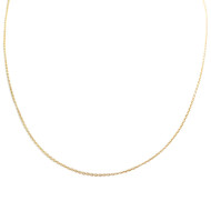Chaine d'occasion or 750 jaune maille forçat 42 cm