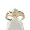 Bague d'occasion or 750 jaune perle de culture - vue V1