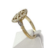 Bague d'occasion or 750 jaune et rhodié 35 diamants taille brillant - vue V2