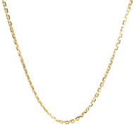Chaine d'occasion or 750 jaune maille forçat 66 cm
