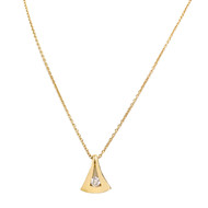 Collier d'occasion or 750 jaune diamant 42 cm