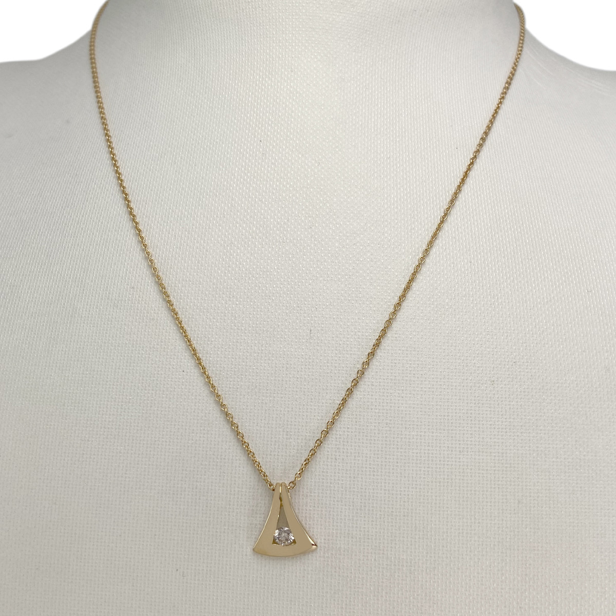Collier d'occasion or 750 jaune diamant 42 cm - vue 2