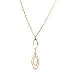 Collier d'occasion or 750 jaune maille forçat 43 cm - vue 1
