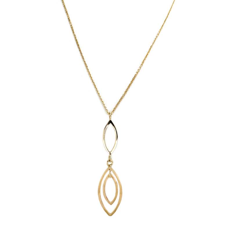 Collier d'occasion or 750 jaune maille forçat 43 cm - vue 1
