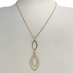 Collier d'occasion or 750 jaune maille forçat 43 cm - vue 2