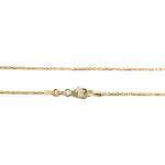 Collier d'occasion or 750 jaune maille forçat 43 cm - vue 3