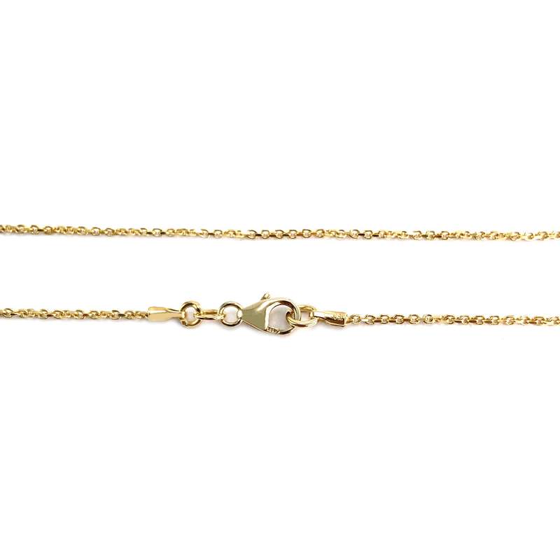 Collier d'occasion or 750 jaune maille forçat 43 cm - vue 3