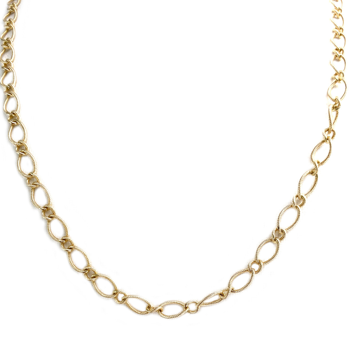 Collier d'occasion or 750 jaune maille fantaisie 47 cm