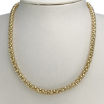 Collier d'occasion or 750 jaune maille pop corn 45 cm - vue 2