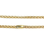 Collier d'occasion or 750 jaune maille pop corn 45 cm - vue 3
