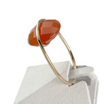 Morganne Bello ring, tweedehands, 750 geelgoud, carneool - afbeelding 2