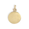 Pendentif augis d'occasion or 750 jaune diamant rubis synthétiques - vue V2