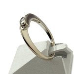 Bague d'occasion GAREL or 750 blanc diamants - vue 2