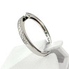 Bague d'occasion GAREL or 750 blanc diamants - vue V2