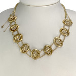 Secondhand necklace gold 750 yellow fancy mesh 42,5 cm - view 2
