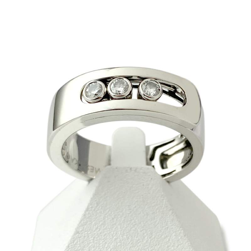 Bague messika d'occasion or 750 blanc diamants - vue 1