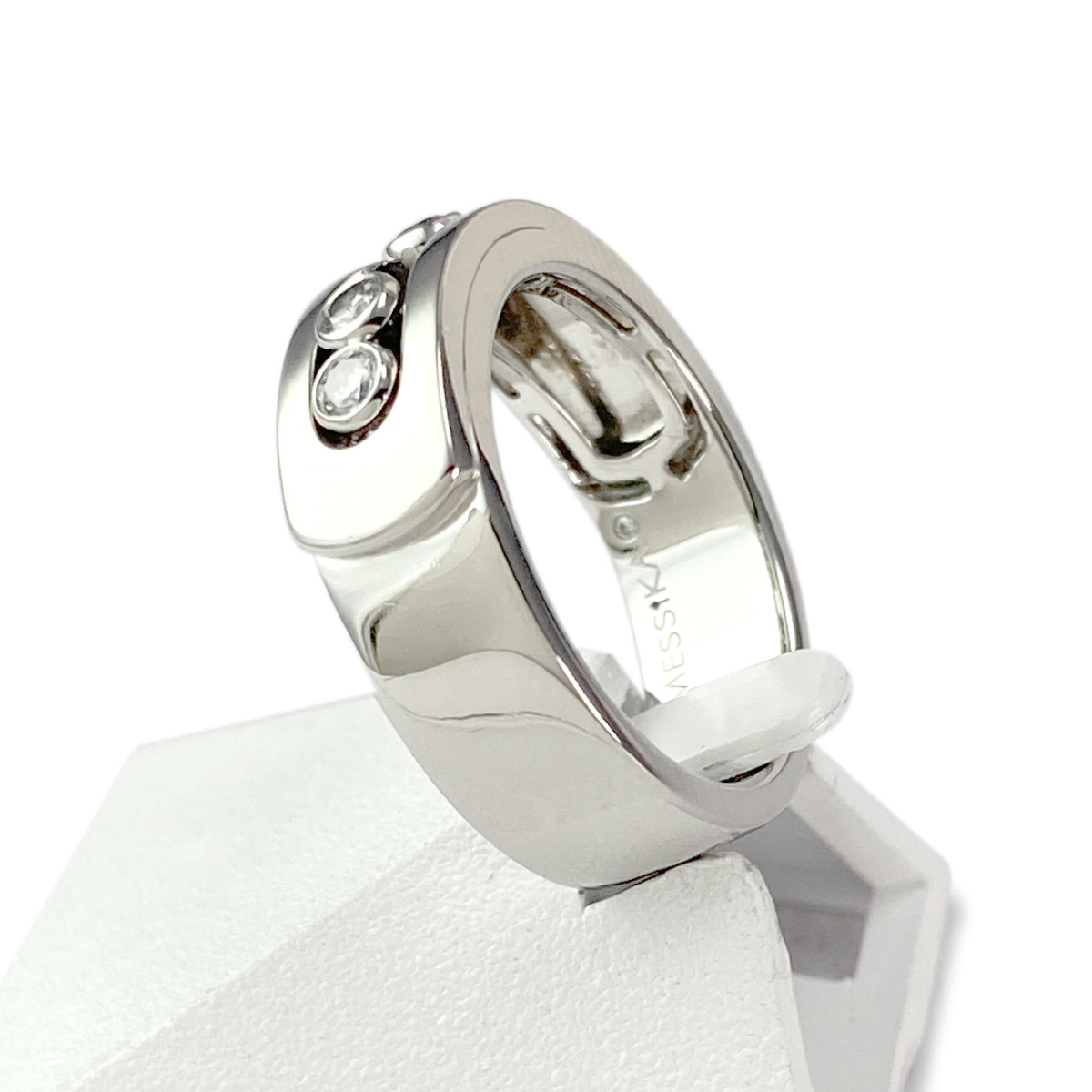 Bague messika d'occasion or 750 blanc diamants - vue 2