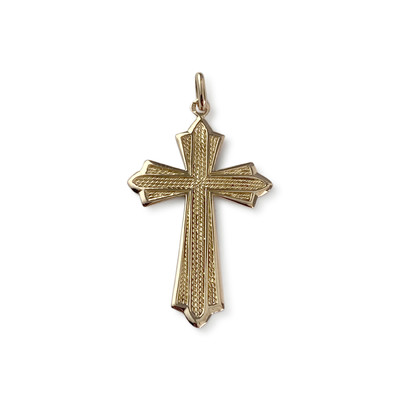 Pendentif croix d'occasion or 750 jaune