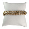 Bracelet d'occasion or 750 jaune maille fantaisie 19 cm - vue V1